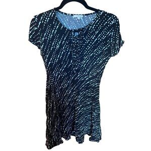 Wet Seal Women's Small Black & White Rayon‎ Dress